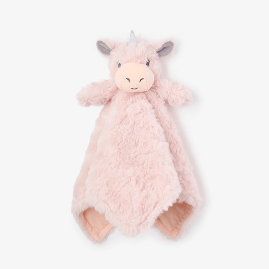 PINK UNICORN BABY SECURITY BLANKET