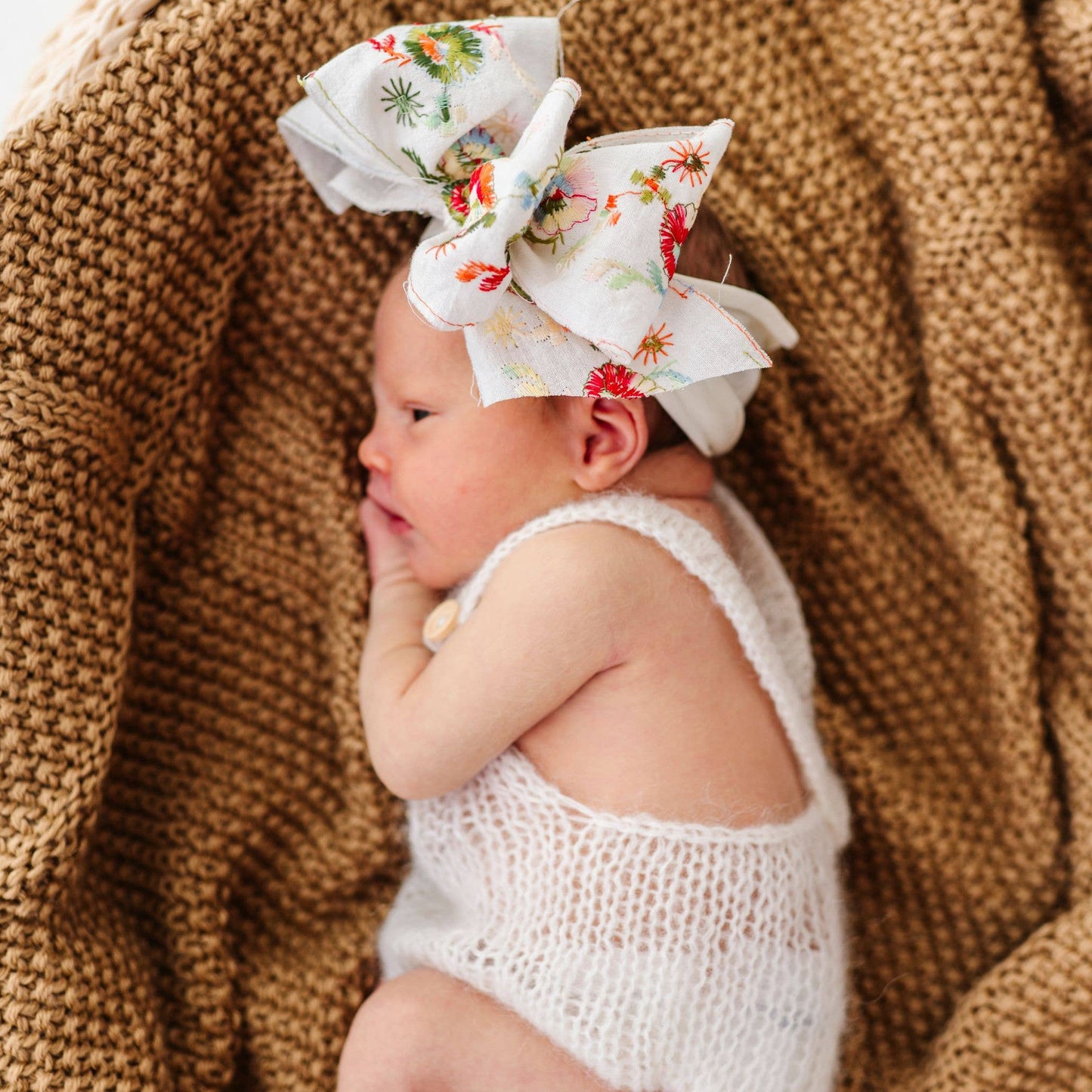 Baby Bling® Faux Silk Big Classic Bow on soft nylon headband