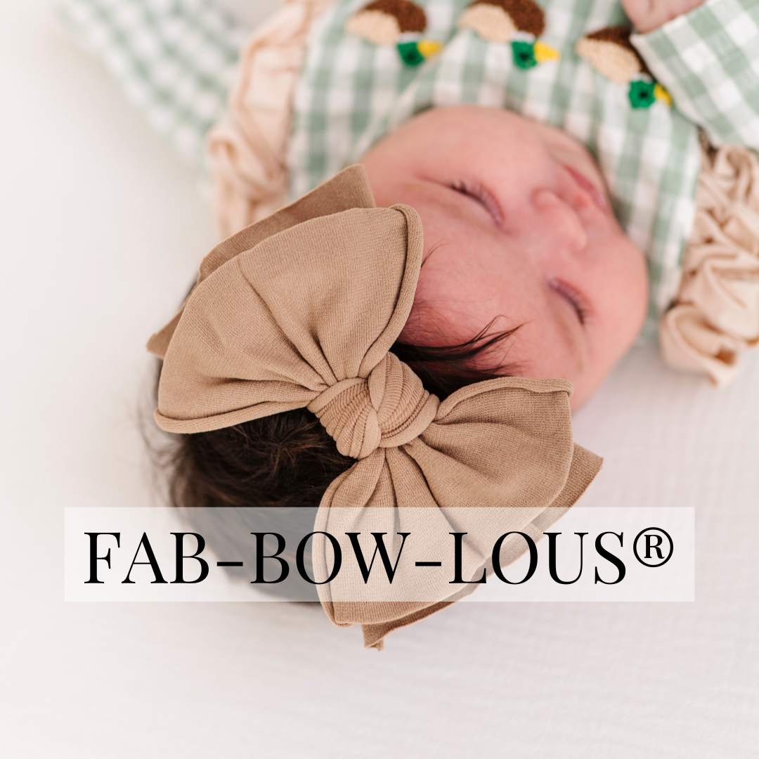 Baby Bling® FAB-BOW-LOUS® soft nylon bow headband
