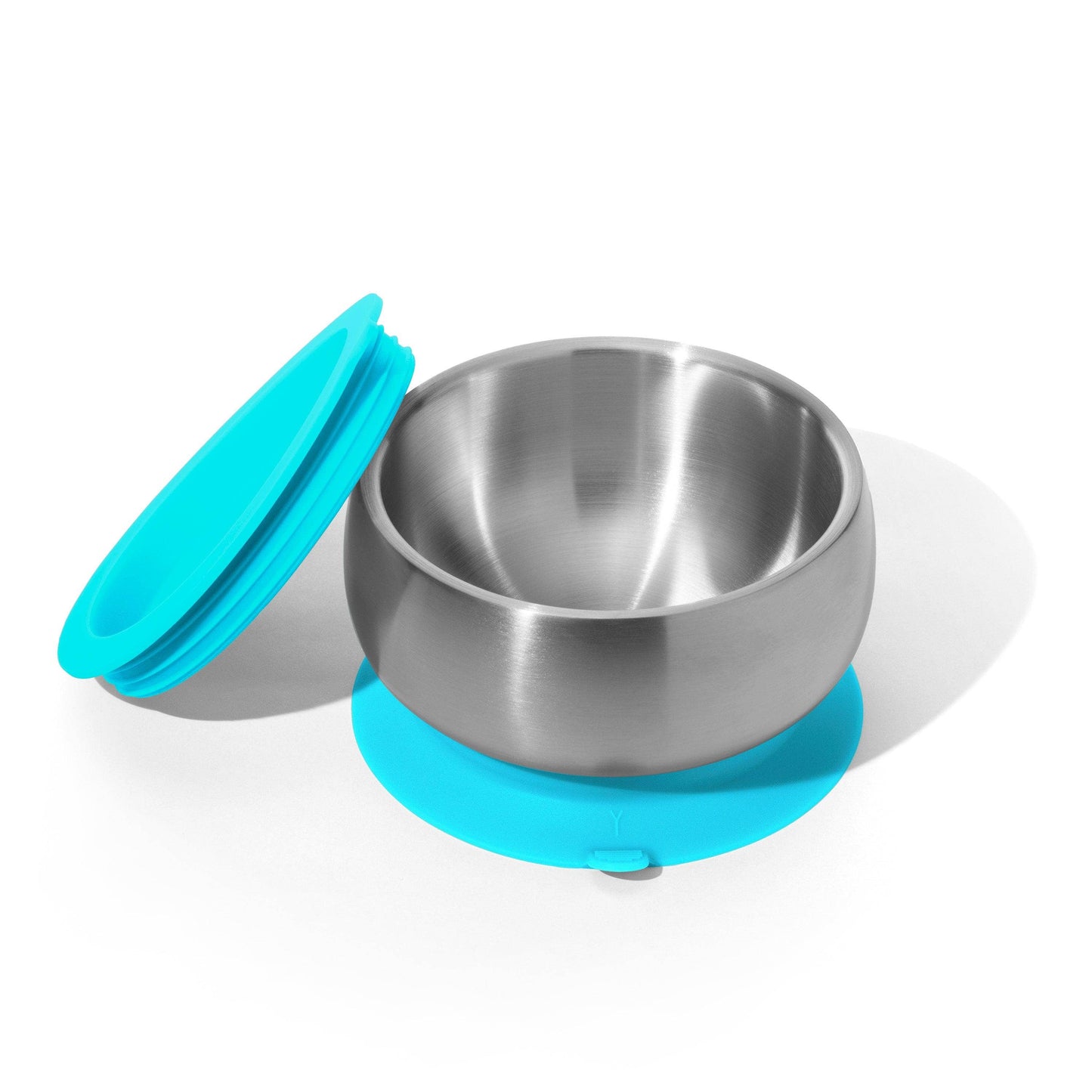 Baby Bowl + Storage Lid | Stainless Steel & Silicone: Green