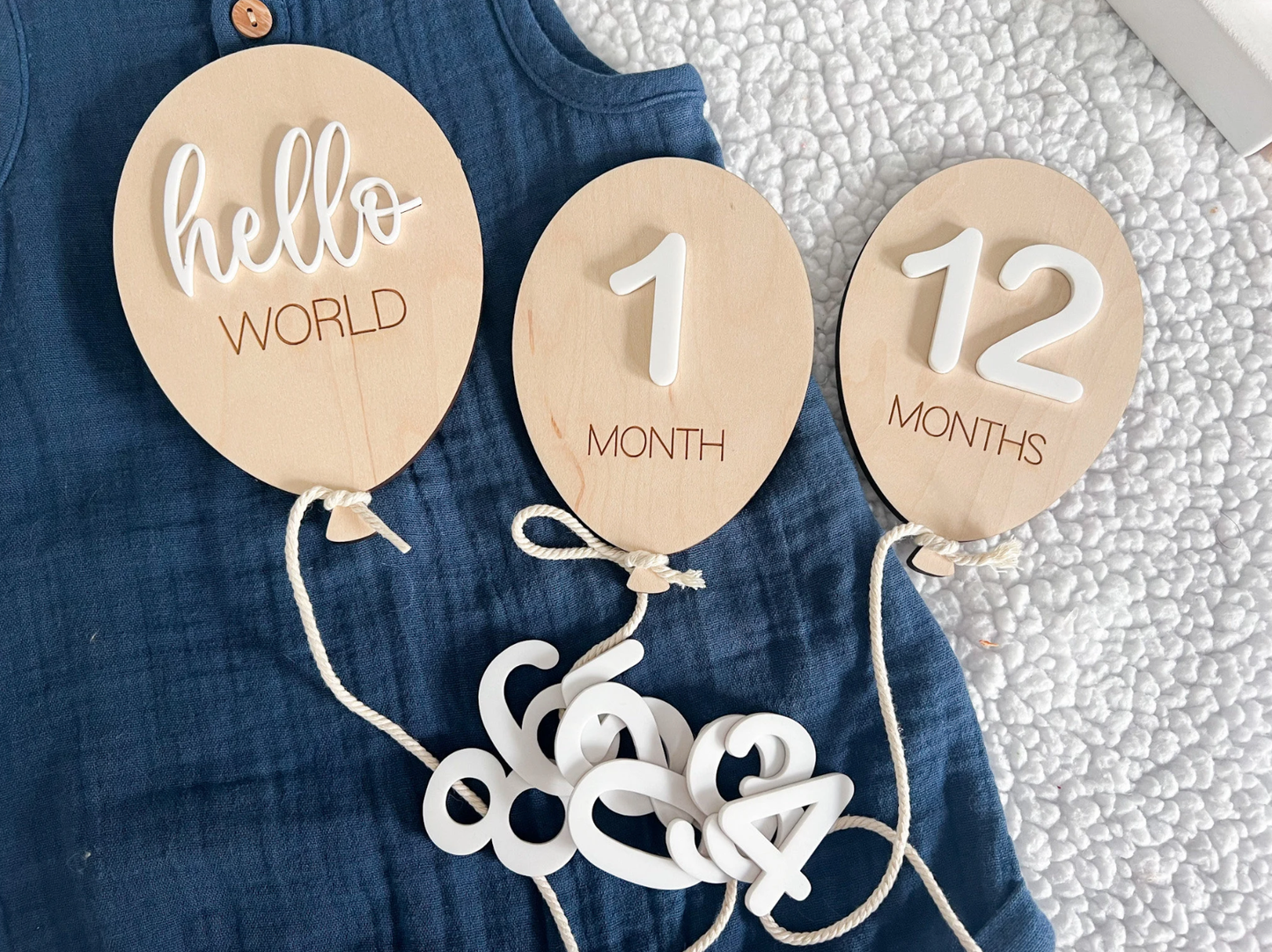 Baby Monthly Milestone Marker 3-Piece Set