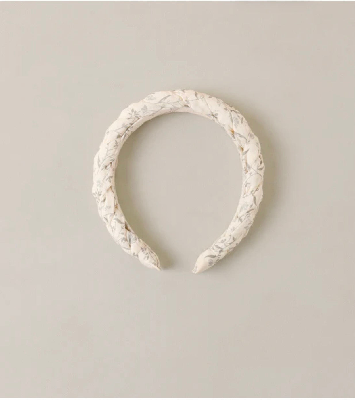Braided Headband French Floral Stripe
