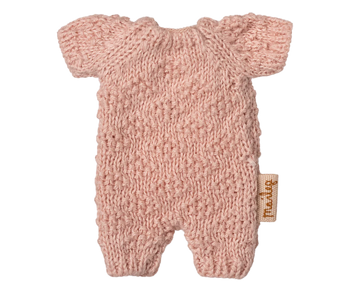 Knitted suit, Micro - Rose