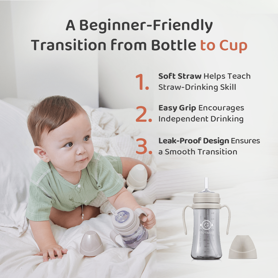 Grosmimi PPSU Straw Cup - 10oz (6 Months+)