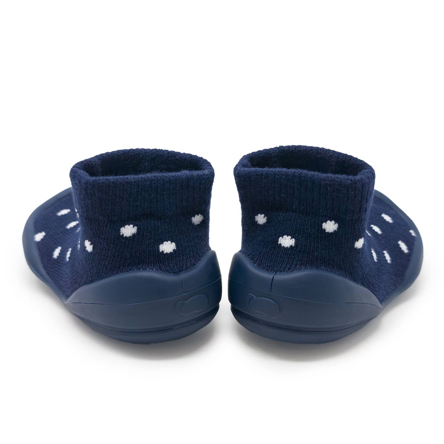 Komuello first walker baby sock shoes - Dotty - Navy
