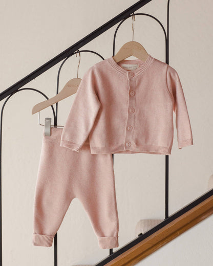 Knit Pant || Heathered Rose