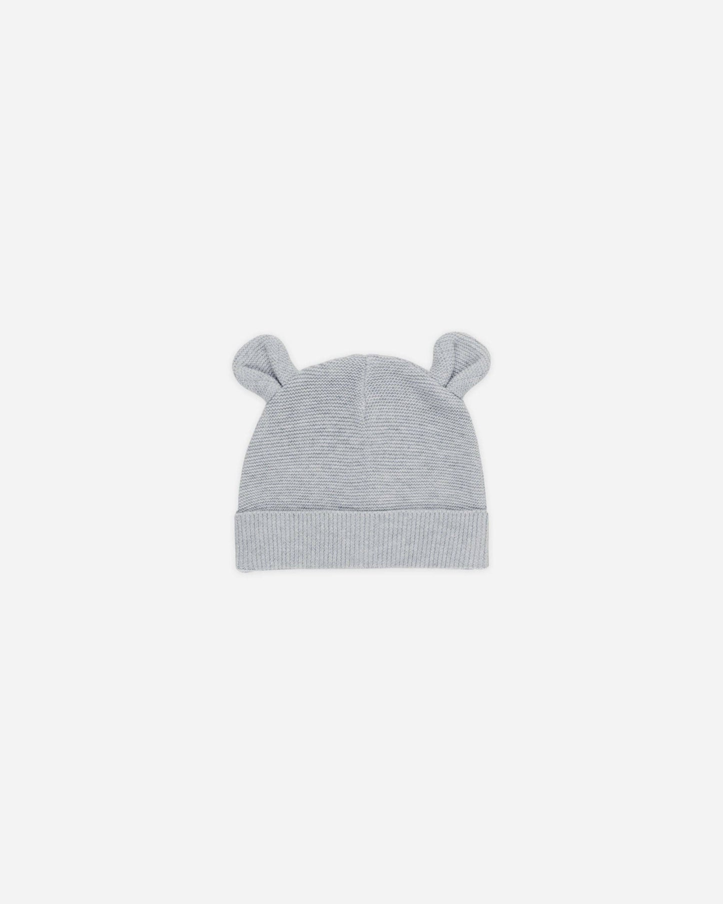 Quincy Mae Baby Bear Beanie || Heathered Dusty Blue