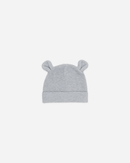 Quincy Mae Baby Bear Beanie || Heathered Dusty Blue