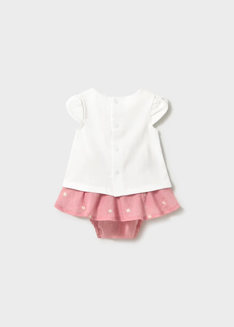 Newborn Girl Skirt and Teddy Bear T-shirt Set 1819