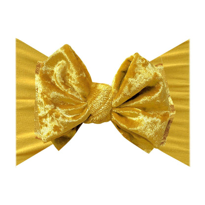 Baby Bling® Velvet FAB® soft nylon headband with velvet bow
