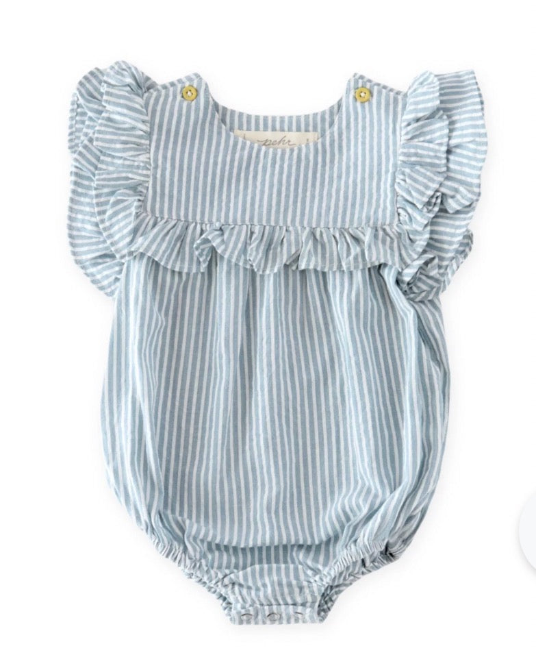 Pehr Seersucker Flutter One-piece