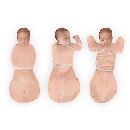 Omni Swaddle Sack, Heathered Peach Blush