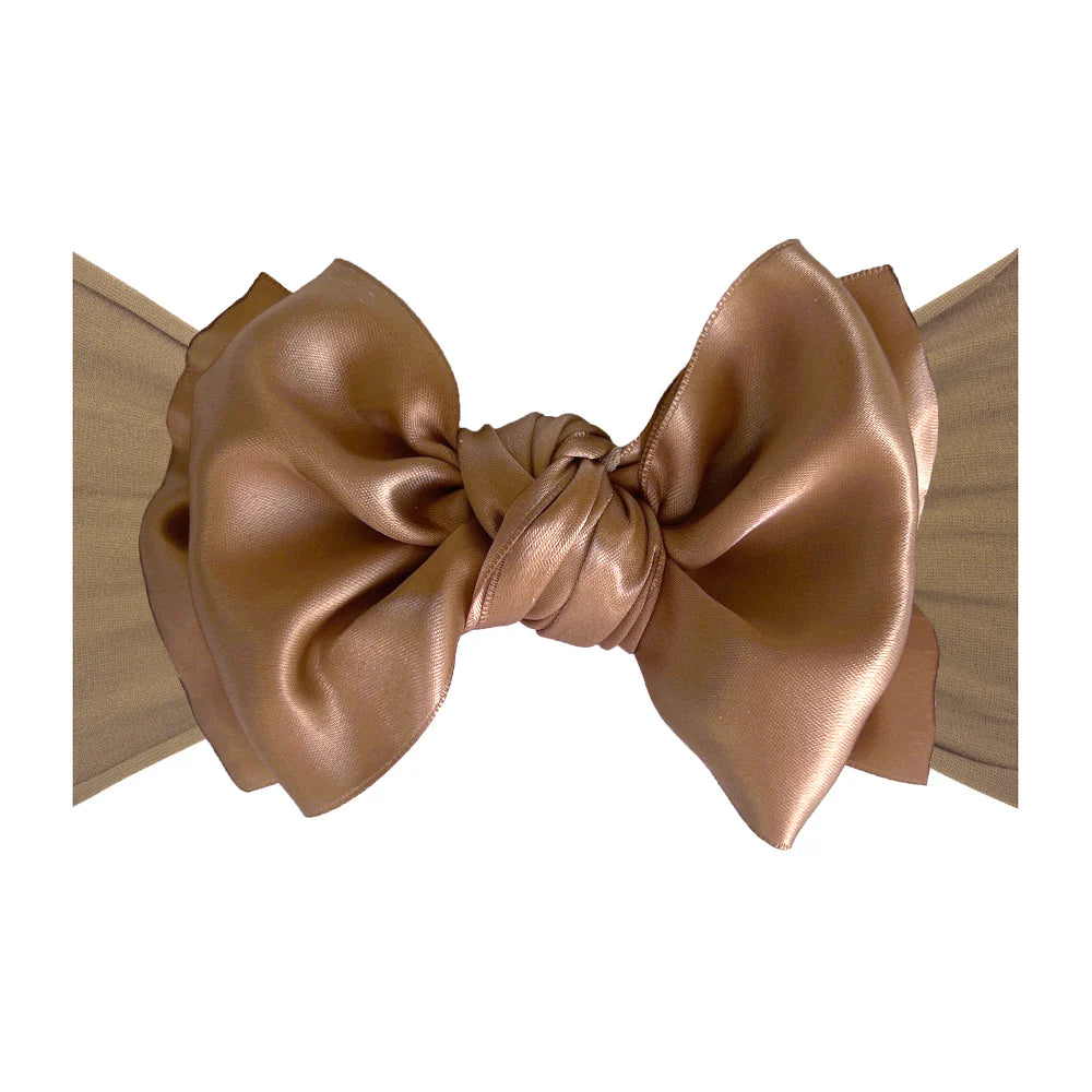 Baby Bling® - Satin FAB® soft nylon headband with satin bow