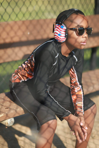 Banz Kids Hearing Protection Earmuffs - Prints: Baseball