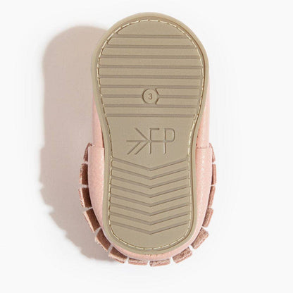 Blush Moccasin Baby Shoe: Soft Sole