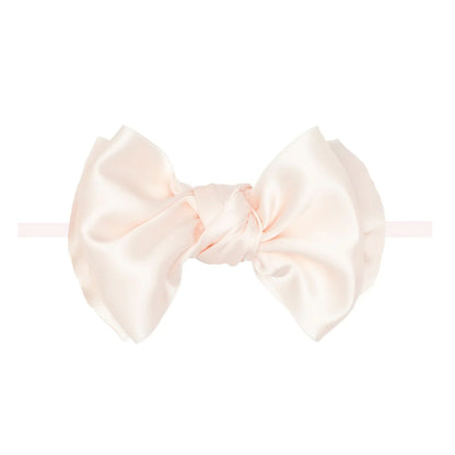 Baby Bling® - Satin FAB® skinny nylon headband with satin bow