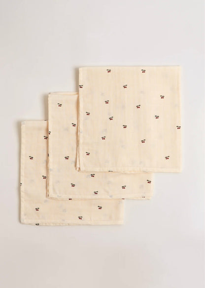 3 PACK MUSLIN CLOTH GOTS
