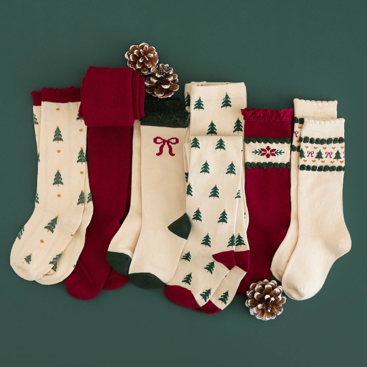 Little Stocking Co.Vanilla Fair Isle Knee High Socks