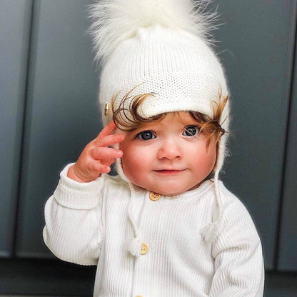 Petite Maison Kids. Cashmere Aviator Hat