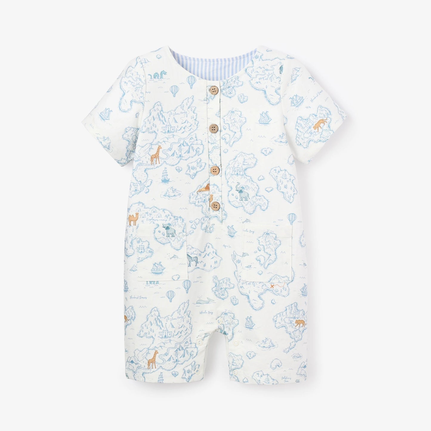 COTTON EXPLORER PRINT SHORTALL