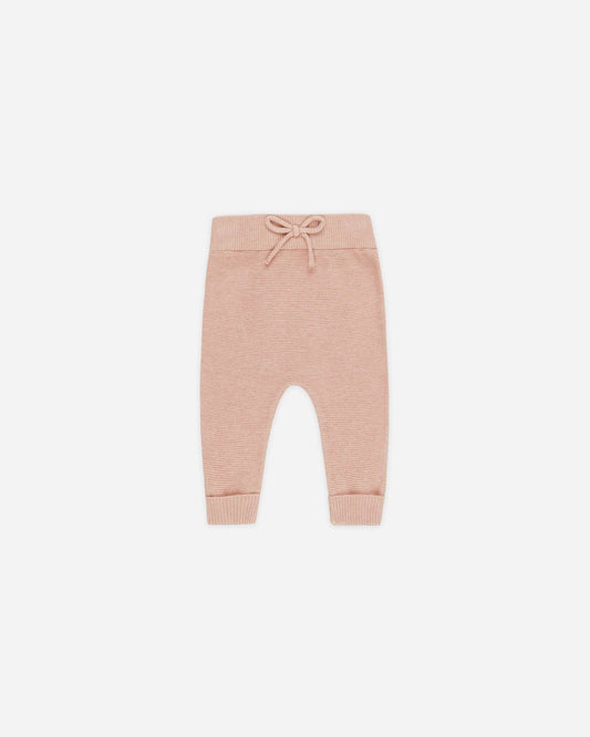 Knit Pant || Heathered Rose