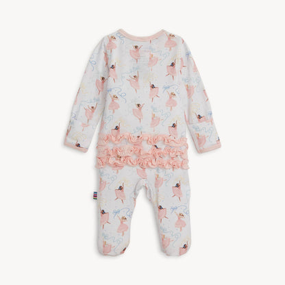 PRETTY PLIES MODAL FOOTIE W/ RUFF