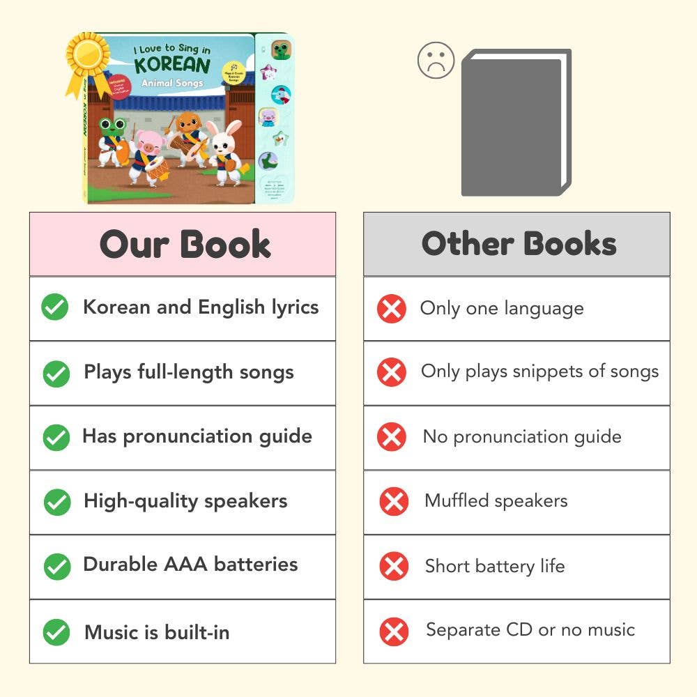 I Love to Sing in Korean: Animal Songs (Songbook)