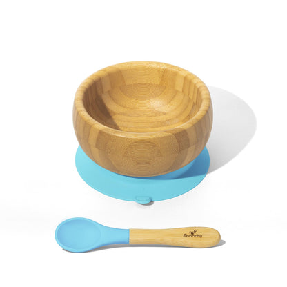 Baby Bowl + Spoon | Bamboo & Silicone: White