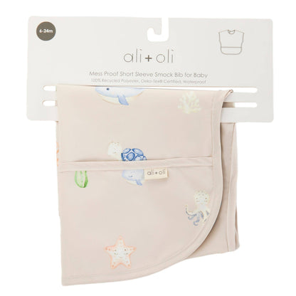 Smock Bib for Baby & Toddler (1-pc) Short Sleeve (Undersea)
