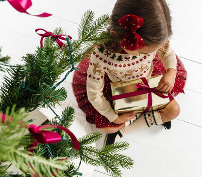 Little Stocking Co.Vanilla Fair Isle Knee High Socks
