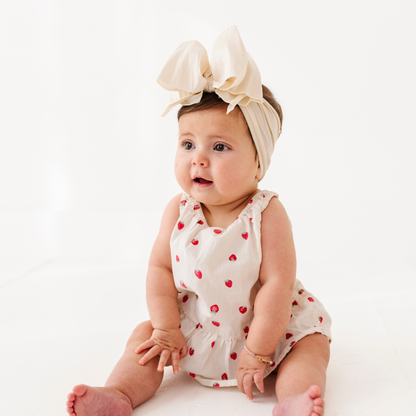 Baby Bling® Faux Silk Big Classic Bow on soft nylon headband