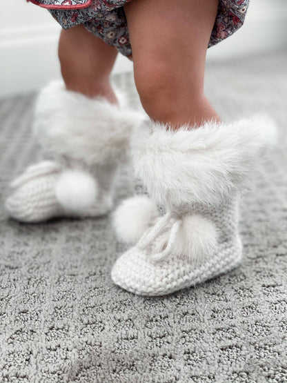 Angora Valenki Booties: Medium