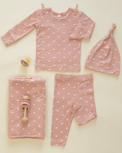 Bamboo Swaddle + Knotted Hat