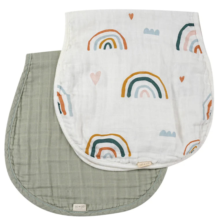 Bamboo Muslin Burp Cloth Set 2-Pack