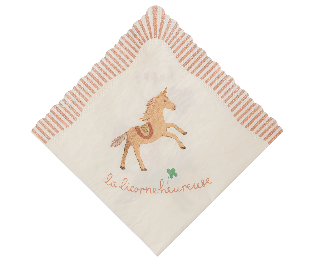Napkin, Happy birthday - Unicorn (20 pcs)