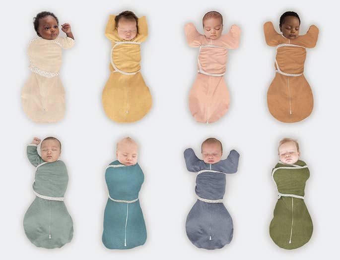 Omni Swaddle Sack, Heathered Green Turtle: Small 0-3 Mo