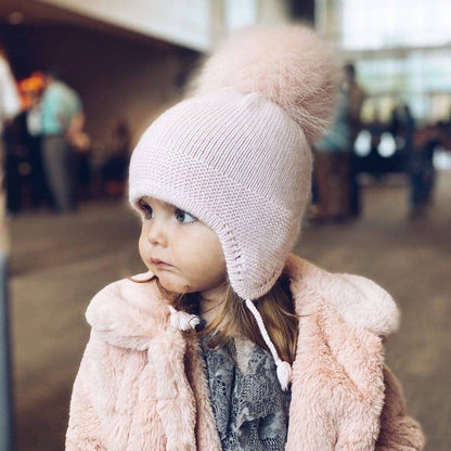 Petite Maison Kids. Cashmere Aviator Hat