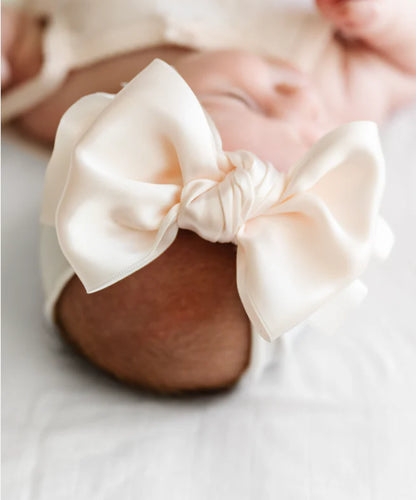 Baby Bling® - Satin FAB® soft nylon headband with satin bow