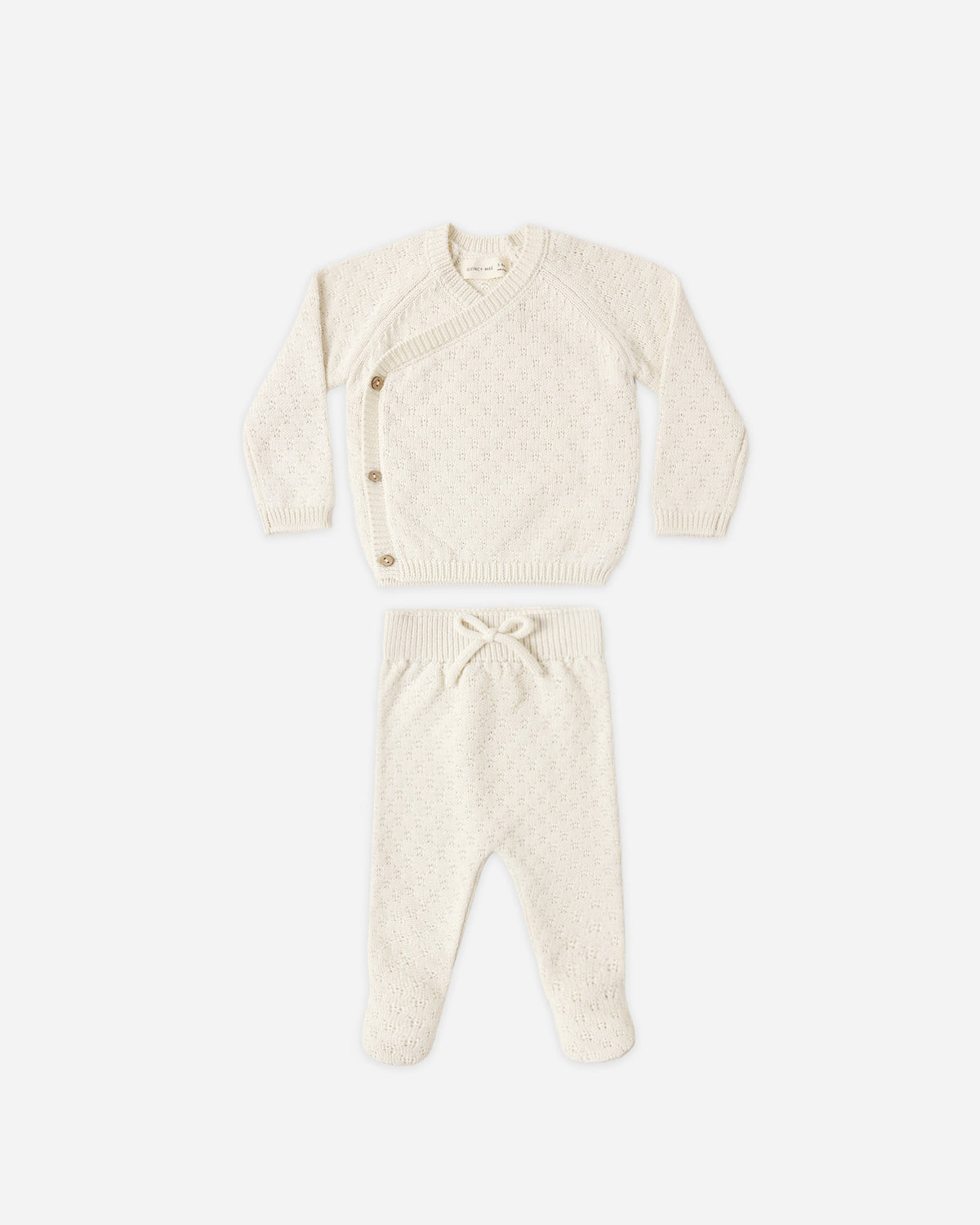 Quincy Mae Knit Wrap Top + Pant Set