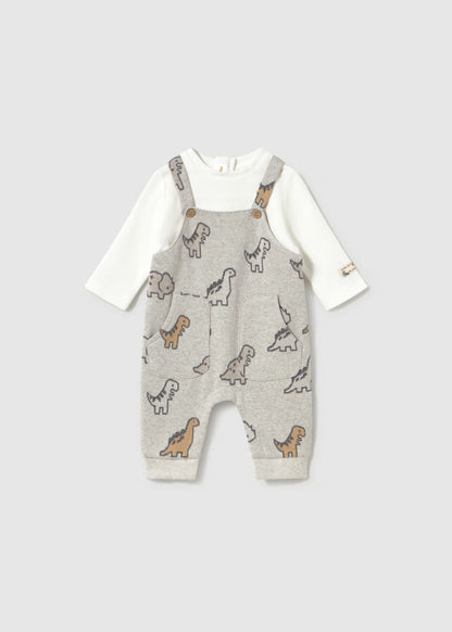 Mayoral Dinosaur Overall Romper 2661