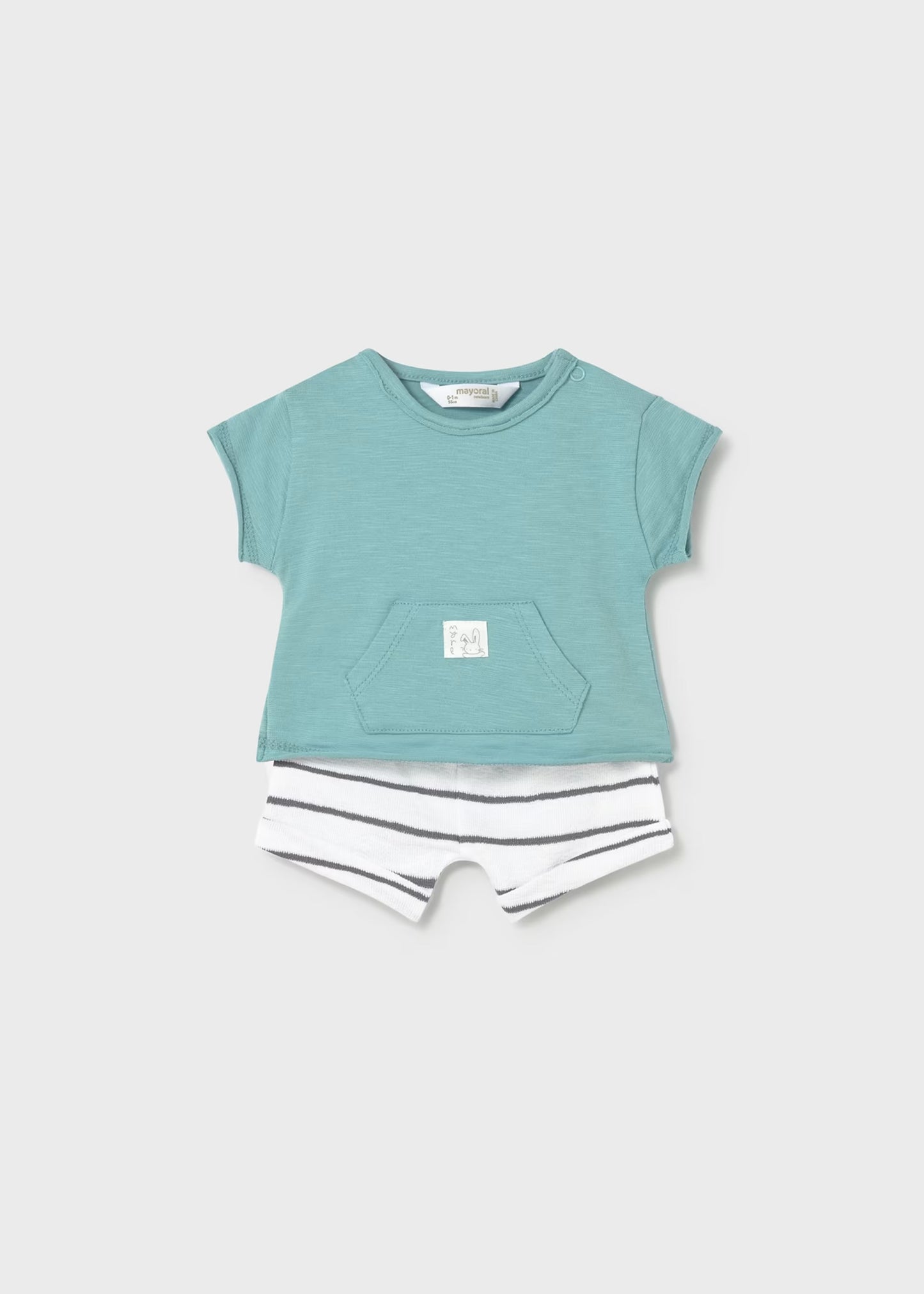 Newborn Boy 4-piece Shorts Set - Glass