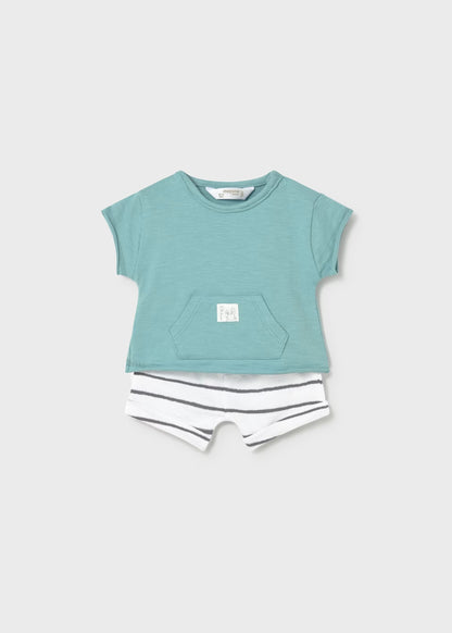 Newborn Boy 4-piece Shorts Set - Glass