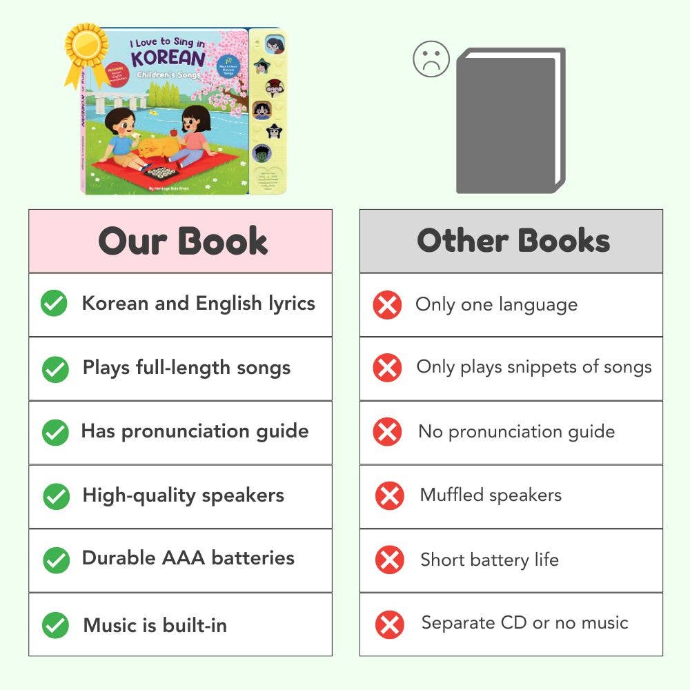 I Love to Sing in Korean: Children's Songs (Songbook)
