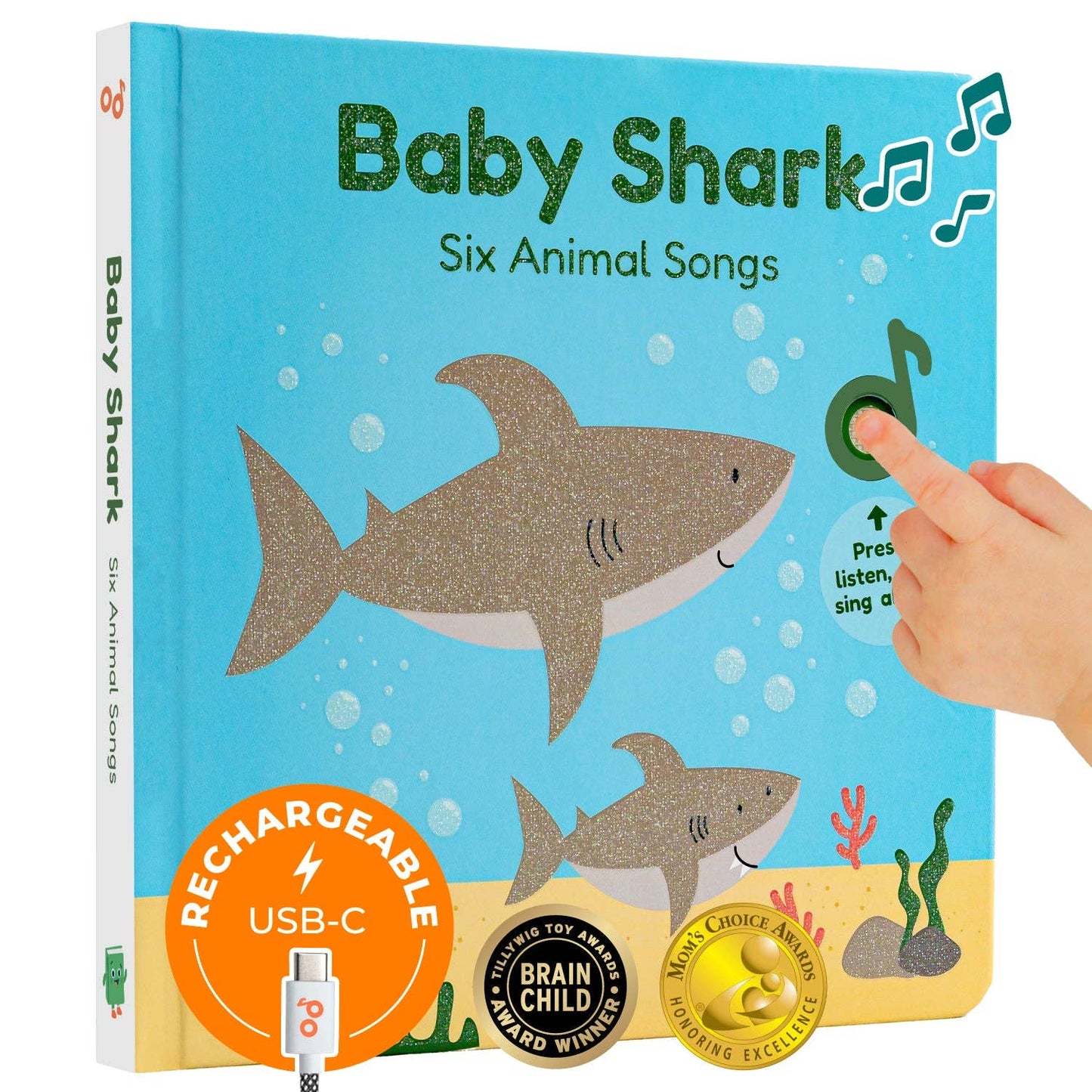 Cali's Books Baby Shark Nursery Rhymes - Headphone edition