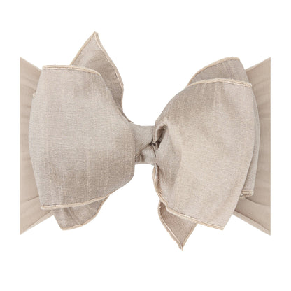 Baby Bling® Faux Silk Big Classic Bow on soft nylon headband
