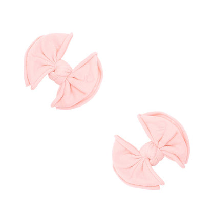 Baby Bling® 2-Pack Baby FAB® Clips soft nylon bow hair clips