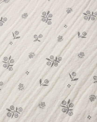Quincy Mae Burp Cloth 2-Pack Winter Berry, Blue Gingham
