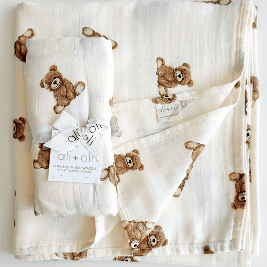 Bamboo Muslin Swaddle Baby Blanket