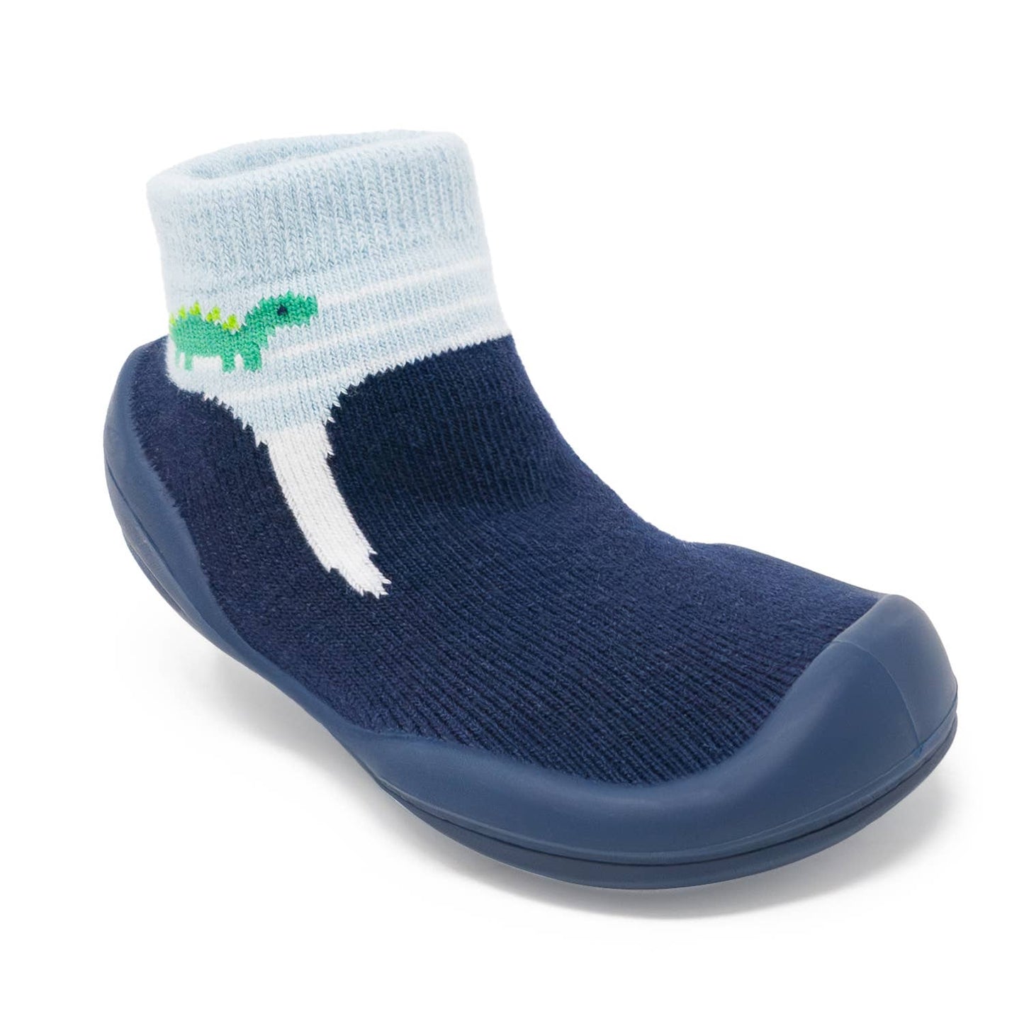Komuello first walker baby sock shoes - Navy Dash