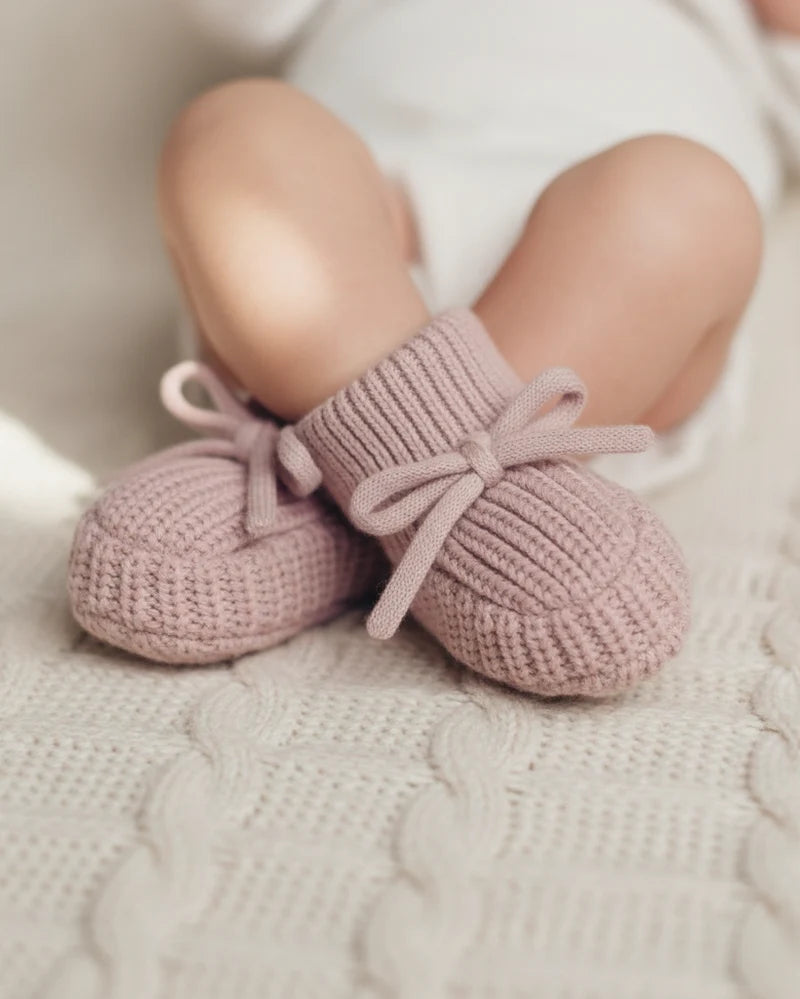 Bow Booties • Chunky Ash Rose